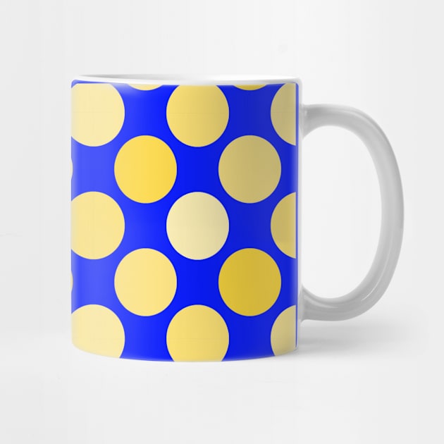 Yellow and Blue Polkadot Pattern for Down Syndrome Awareness by A Down Syndrome Life